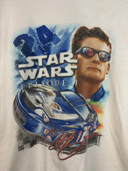 Vintage 1999 Nascar Jeff Gordon Star Wars Episode 1 White Tee