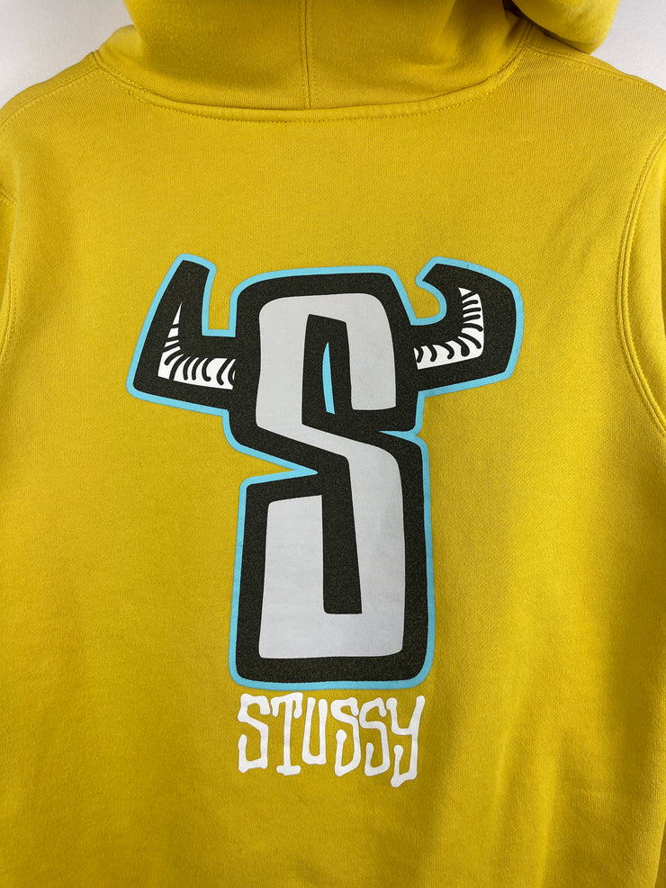 Stussy S-Horn Yellow Hoodie