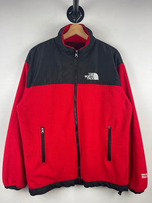 Vintage 90s The North Face Windstopper Red Zip Up Fleece Sweater