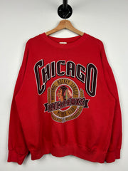 Vintage 90s NHL Nutmeg Chicago Blackhawks Red Crewneck