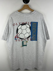 Vintage 90s Atlanta Olympics Birmingham Soccer Grey Tee