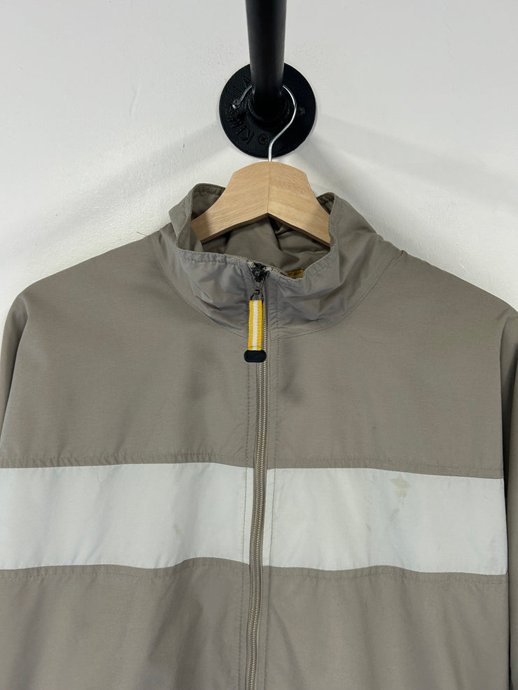 Vintage Nike Spellout Beige & Grey Windbreaker