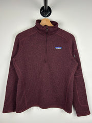 Vintage Patagonia Burgundy Quarter-Zip Women’s Sweater