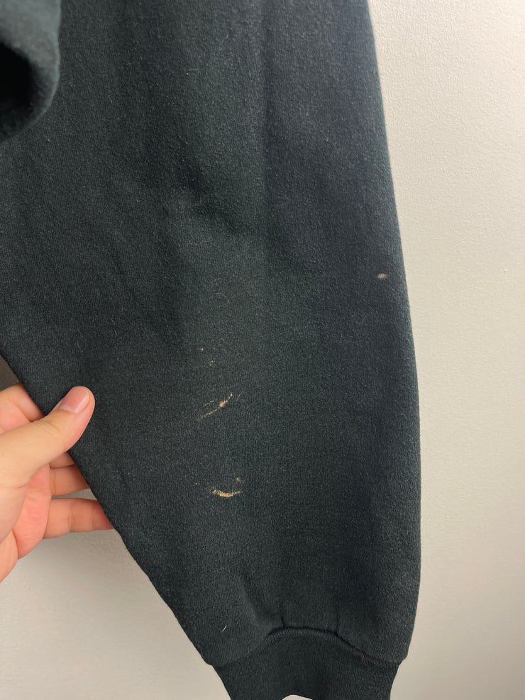 Vintage 90s The Buffalo News Embroidered Black Crewneck