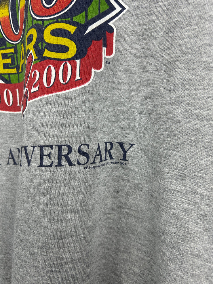 Vintage MLB Cleveland Indians 100 Years Grey Crewneck