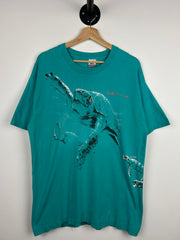 Vintage 90s Turtles South Carolina Teal Tee