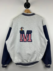 Vintage 90s Mickey & Co. America Spirit Grey Varsity Jacket