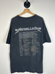 Vintage Y2K Metallica Summer Sanitarium Tour Black Tee