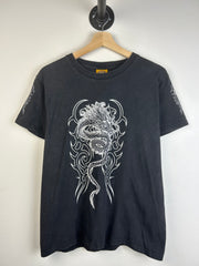 Vintage Y2K Dragon Black Tee