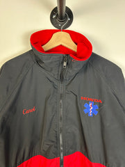 Vintage Y2K Honda Fleece Lined Black & Red Jacket