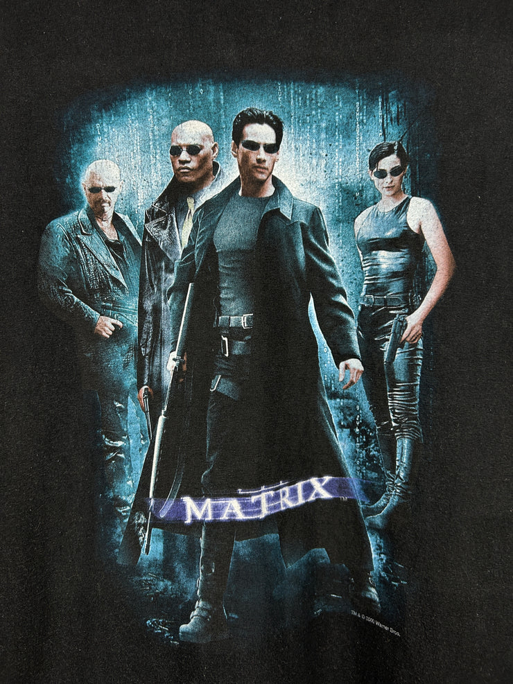 Vintage 2000 The Matrix Movie Promo Black Tee
