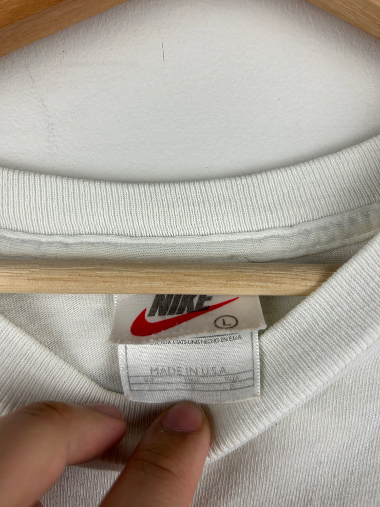 Vintage 90s Nike Golf I Am Tiger Woods White Tee