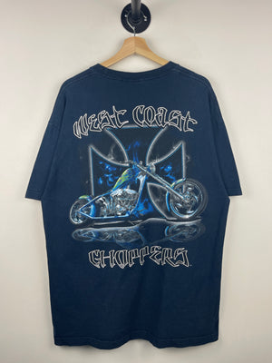 Vintage West Coast Choppers Motorcycle Navy Tee