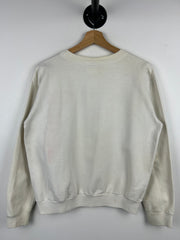Vintage 90s Winnie The Pooh Sledding White Crewneck