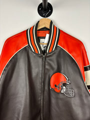 Vintage NFL Cleveland Browns Leather Varsity Jacket