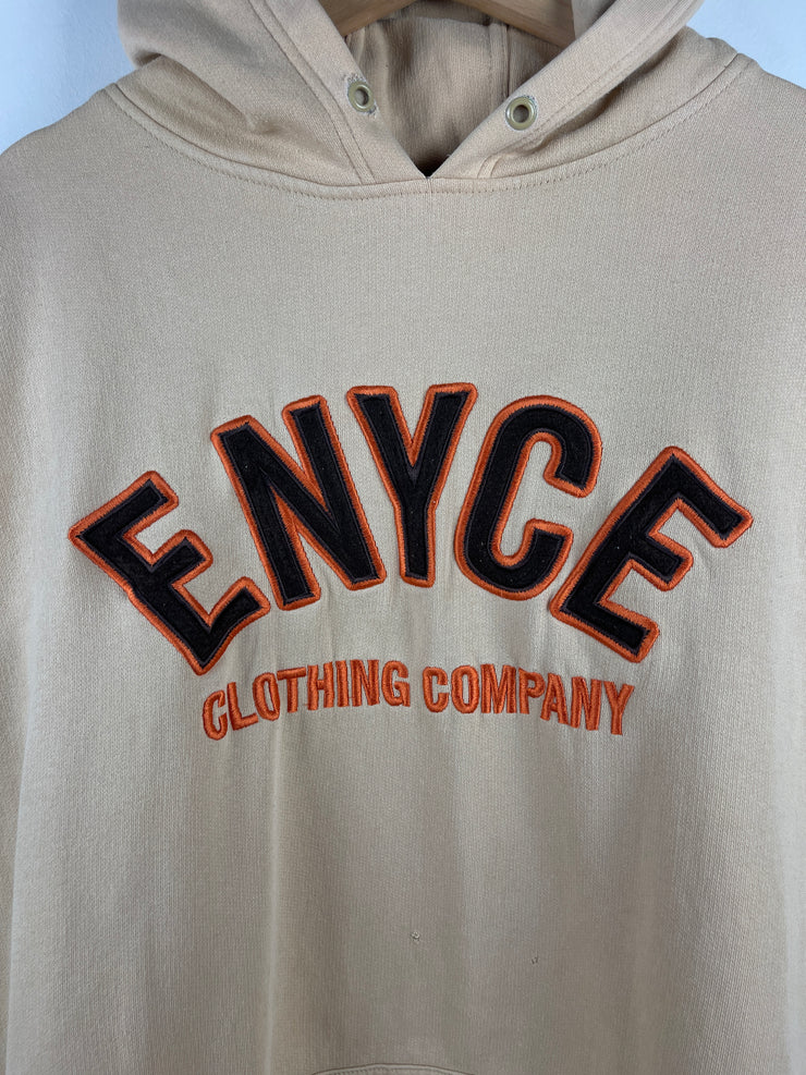 Vintage Y2K Enyce Clothing Company Embroidered Cream Hoodie