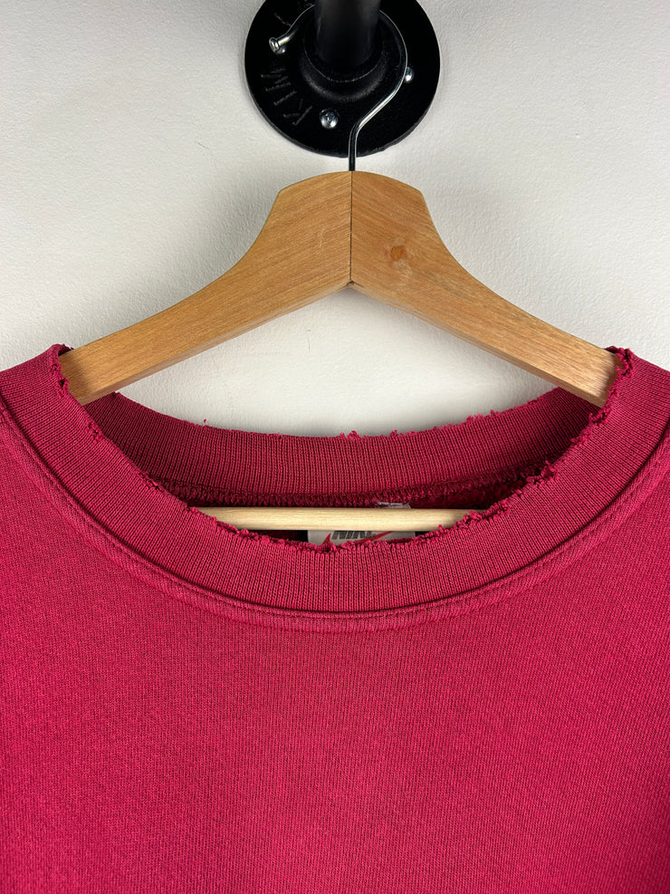 Vintage 90s Nike Mini Swoosh Red Crewneck