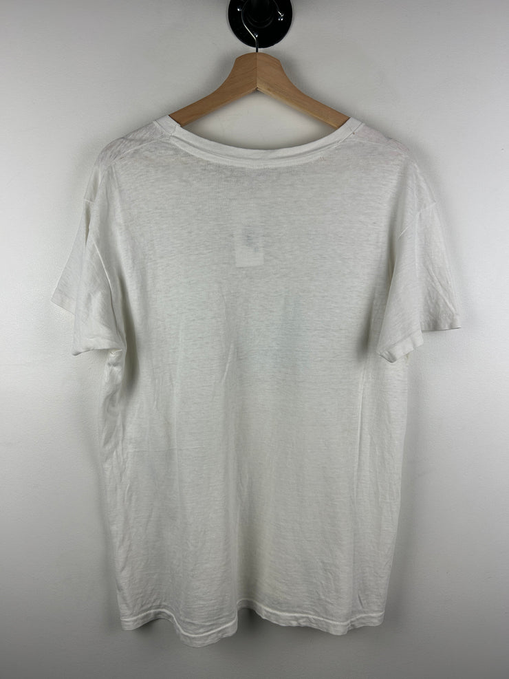 Vintage 1980 Olympic Winter Games Lake Placid White Tee