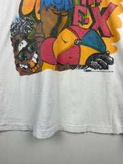 Vintage 90s Dazey Dukes Duk's In F-X White Rap Tee