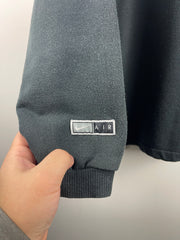 Vintage 90s Nike Spellout Swoosh Black Crewneck