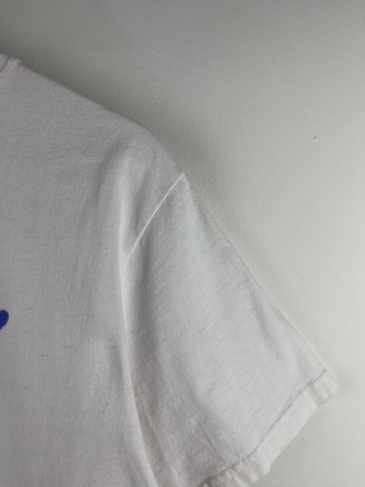 Vintage 90s Jelly Belly Embroidered White Tee