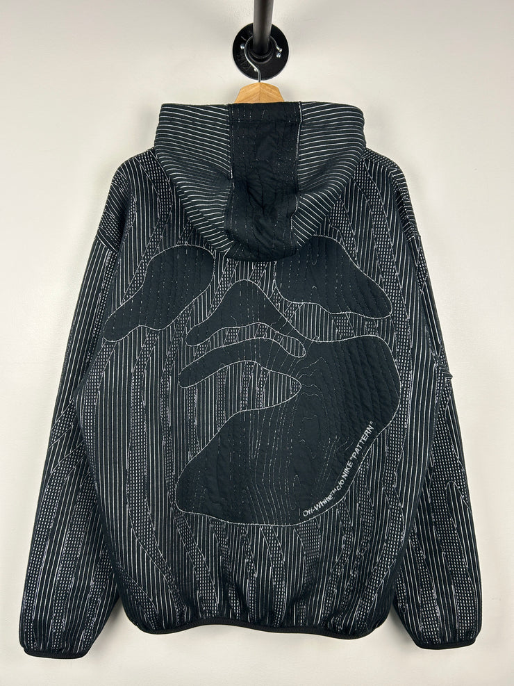 Off White X Nike FW23 Engineered Black Hoodie