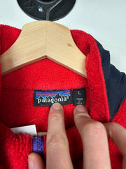 Vintage 90s Patagonia Half Zip Fleece Red Sweater