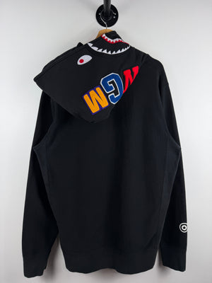 Bape Shark Emblem Pullover Black Hoodie
