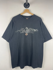 Vintage Harley Davidson Life Begins When You Get One Black Tee
