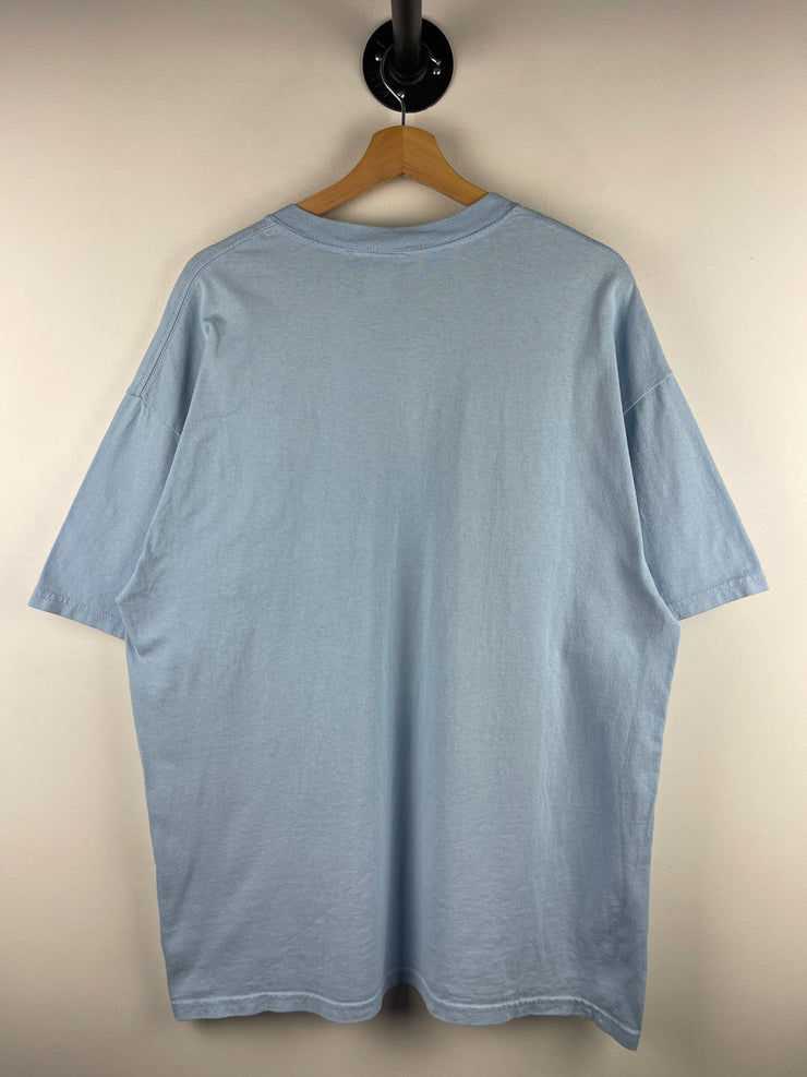Vintage 2004 Spider Man 2 Movie Promo Baby Blue Tee