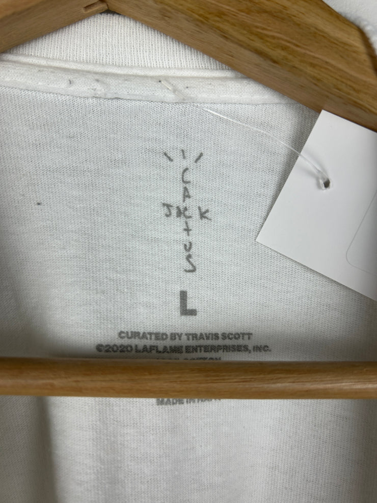 Travis Scott Franchise Utopia Gates White Tee