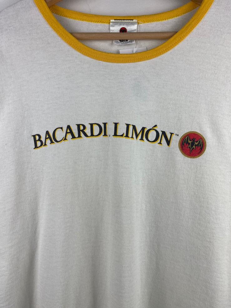 Vintage Bacardi Limon Rum White Ringer Tee