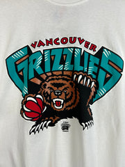 Vintage 90's Vancouver Grizzlies White Tee DS