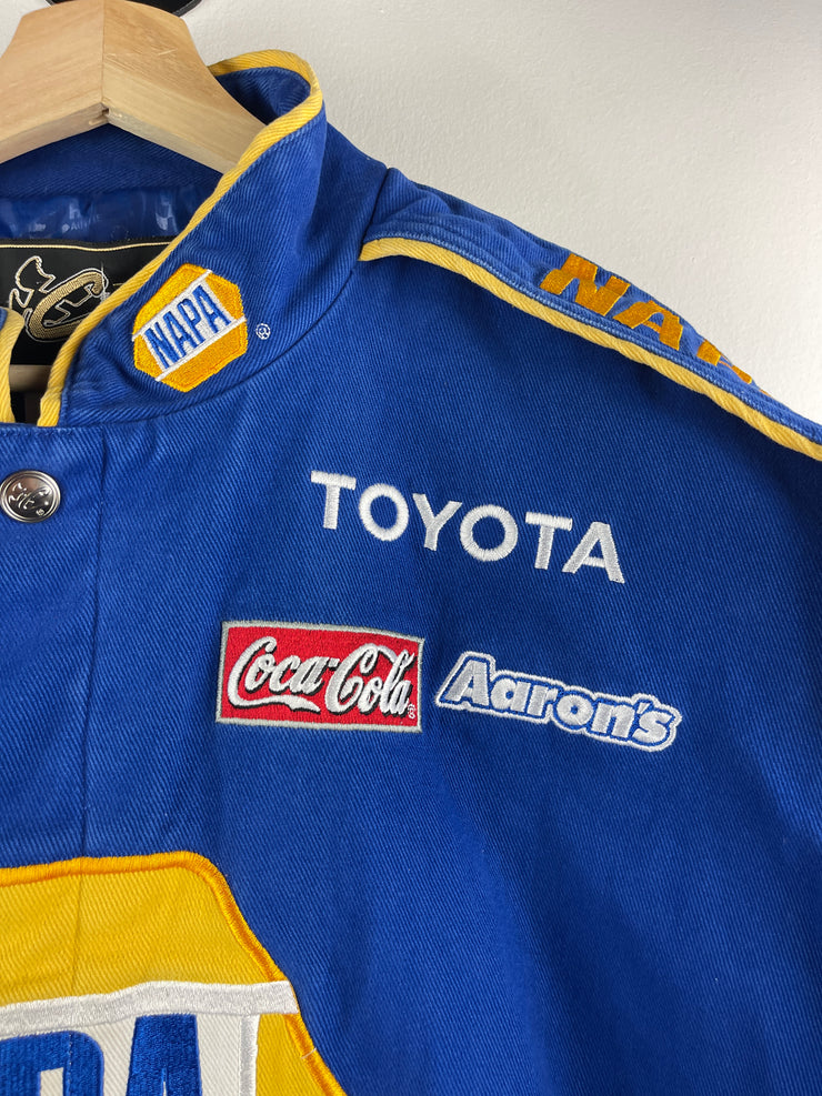 Vintage Nascar Chase Napa Auto Parts Blue Racing Jacket