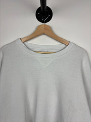 Vintage 90s Russell Athletic Blank White Crewneck