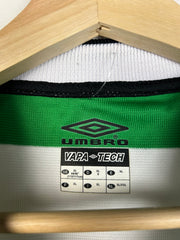 Vintage 1999-2001 Umbro Celtic Football Green & White Soccer Jersey