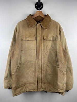 Vintage 90s Carhartt Arctic Light Brown Work Jacket