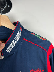 Vintage Nascar Jeff Hamilton Jr Nation National Guard Navy Racing Jacket