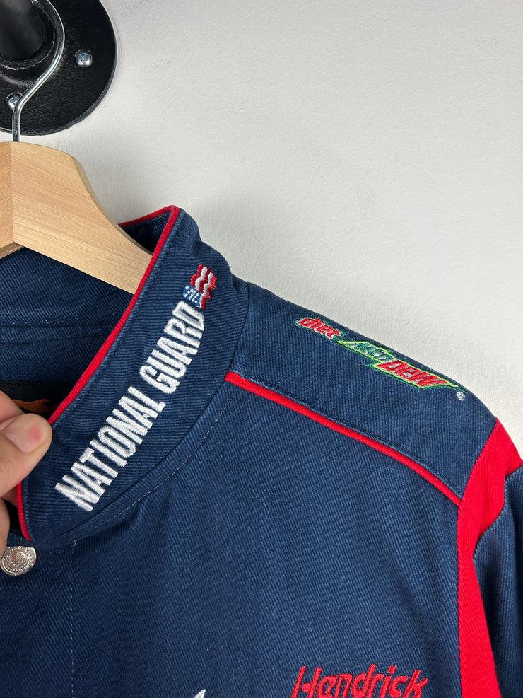 Vintage Nascar Jeff Hamilton Jr Nation National Guard Navy Racing Jacket