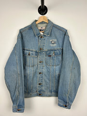 Vintage 90s Lee Hog's Breath Saloon Key West Blue Denim Jacket