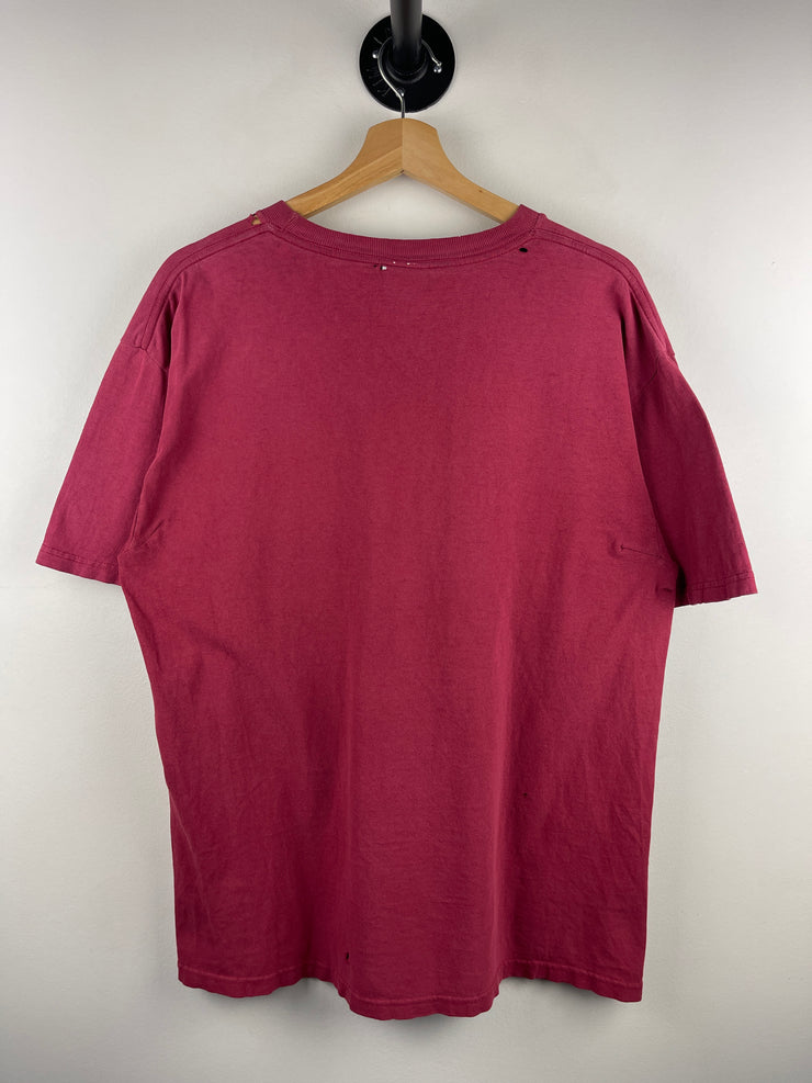 Vintage 90s Bacardi Rum Burgundy Tee