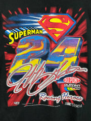 Vintage 90's Nascar Jeff Gordon Superman Black Tee