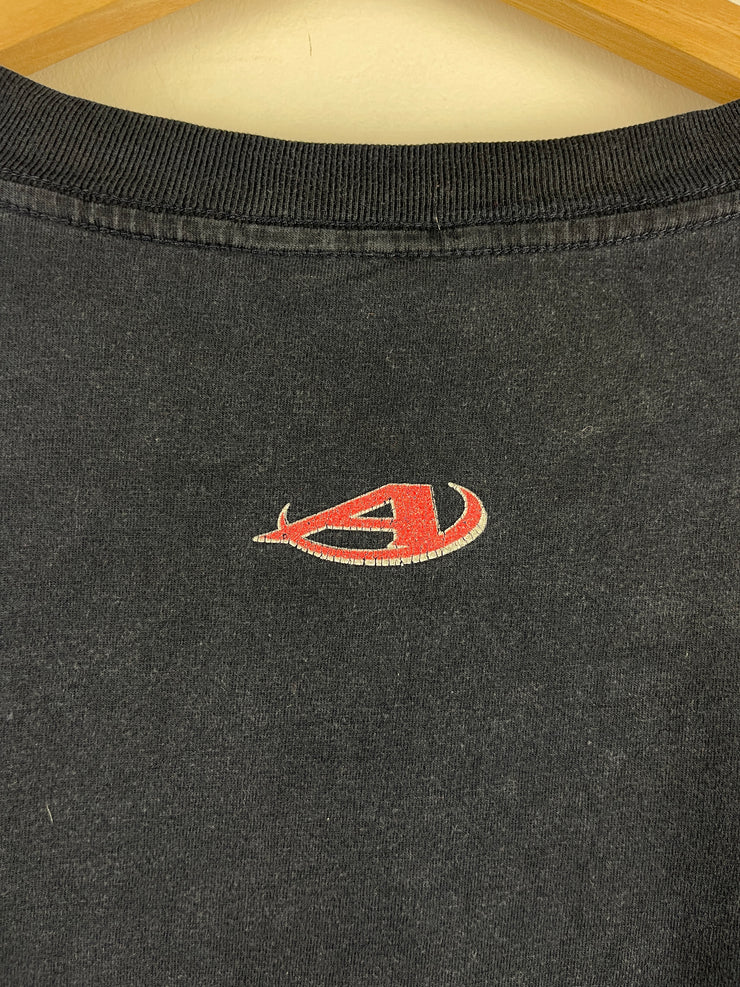 Vintage 90s Aeropostale Spellout Faded Navy Tee