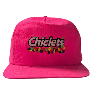 Vintage 90s Chiclets Candy Pink Nylon Snapback Hat