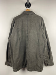 Vintage Carhartt Blanket Lined Faded Black Button Up Long Sleeve Shirt