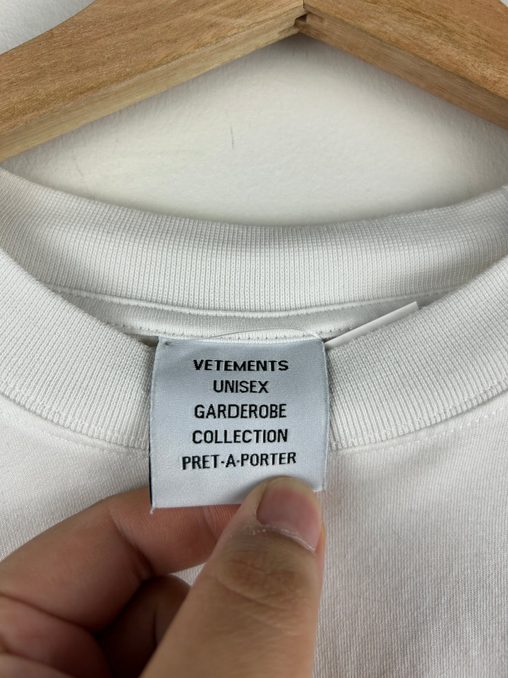 Vetements Canada Think Globally White Tee