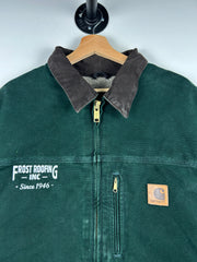 Vintage Carhartt Arctic Sherpa Lined Spruce Green Jacket C61 SPC