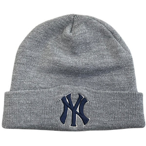 Vintage 90s MLB Logo Athletic New York Yankees Grey Beanie