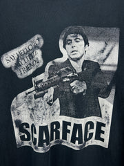 Vintage Scarface Say Hello To My Little Friend Black Tee