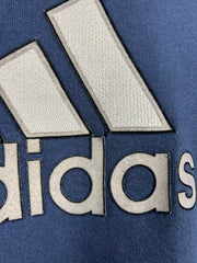 Vintage 90s Adidas Big Logo Navy Crewneck